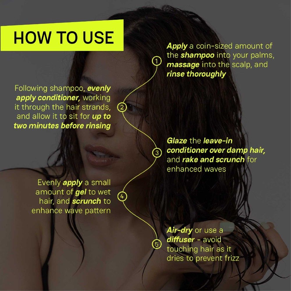 Moxie Beauty Wavy Travel Routine - Shampoo, Conditioner, Leave-In Conditioner & Styling Serum Gel | Grocsy