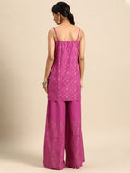 All About You Foil Printed Regular Kurta with Palazzos | Grocsy