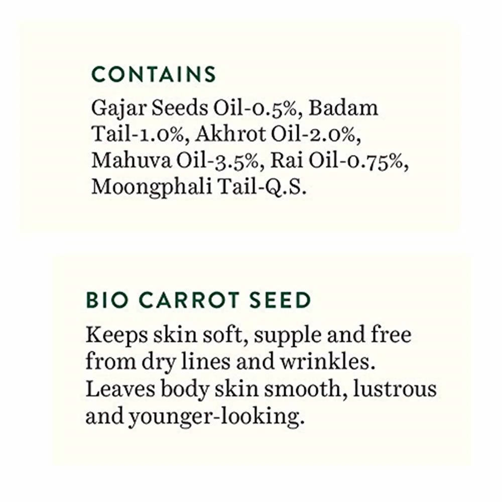 Biotique Advanced Ayurveda Bio Carrot Seed Anti-Aging After-Bath Body Oil | Grocsy