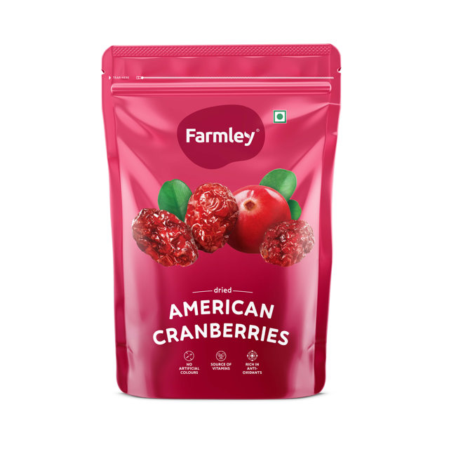 Farmley Premium Whole Cranberry (Dried) | Grocsy