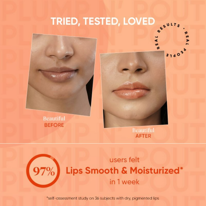 Dot & Key Vitamin C+E Peachy Nude Lip Plumping Mask- Blood Orange & Nectarine | Grocsy