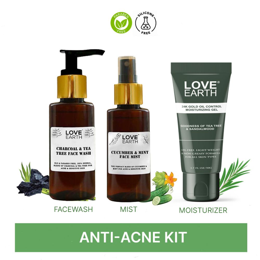 Love Earth Anti Acne Kit | Grocsy