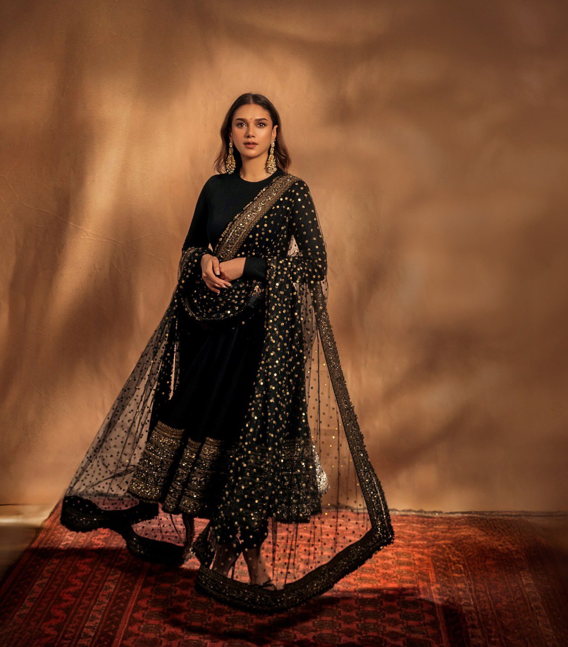 Yash Enterprise Black Rayon Cotton Embroidery Zari Sequins-Work Suit Set | Grocsy