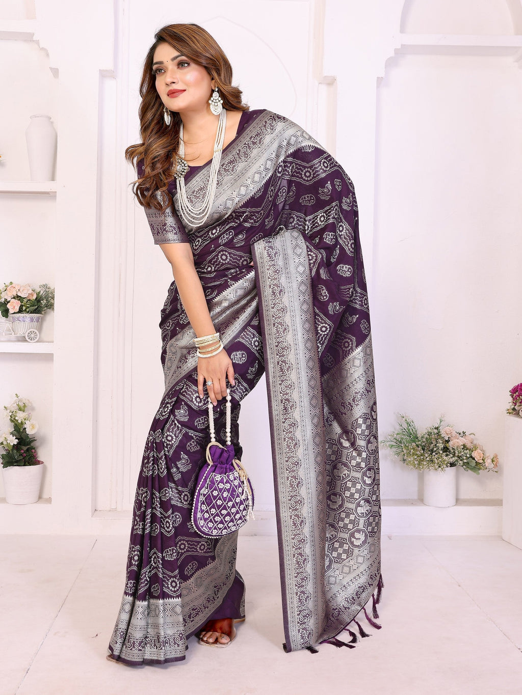 Anaita Premium Georgette Silk Saree | Grocsy