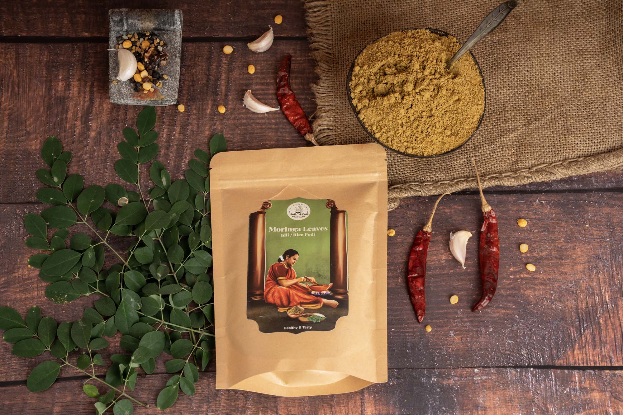 Narchuvai Foods Moringa Leaves Idly Podi | Grocsy