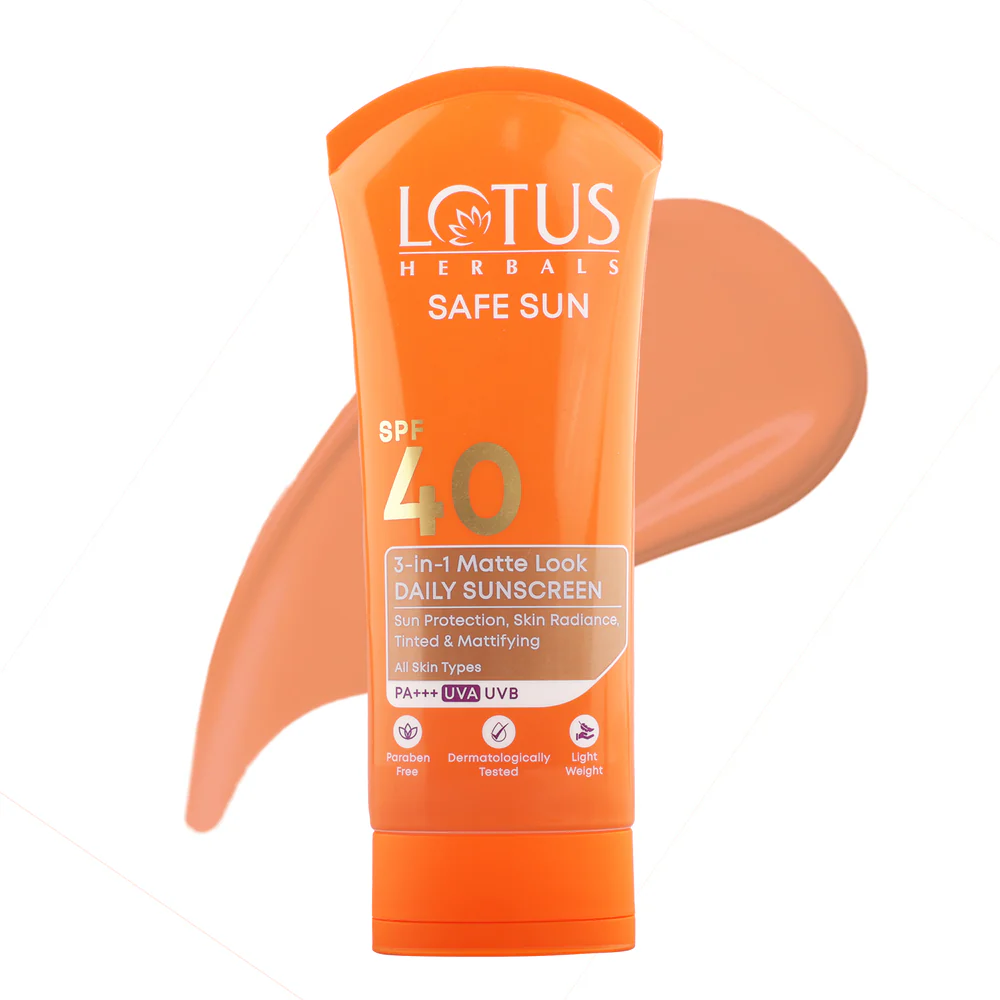 Lotus Herbals Safe Sun 3-in-1 Matte Look Daily Sunscreen | Grocsy