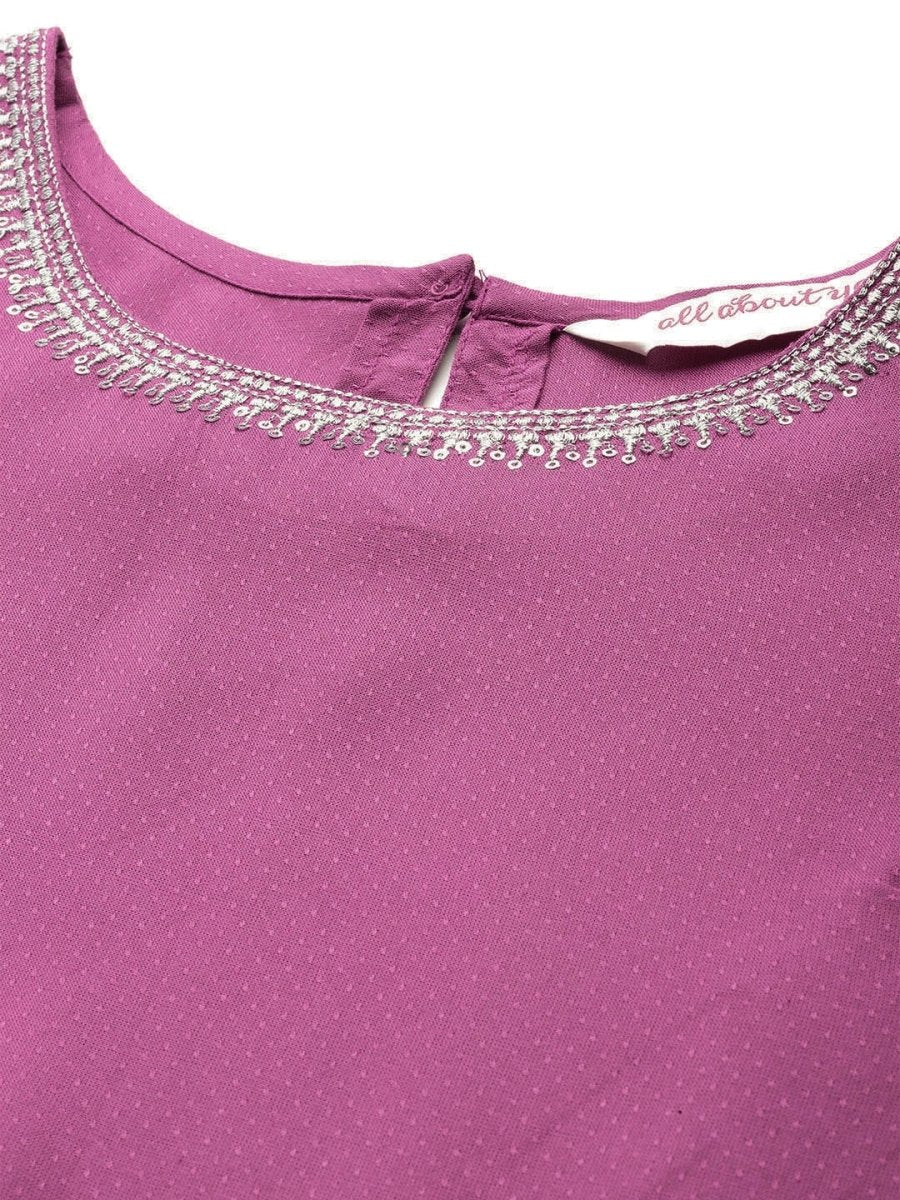 All About You Women A-Line Kurta with a Dupatta | Grocsy