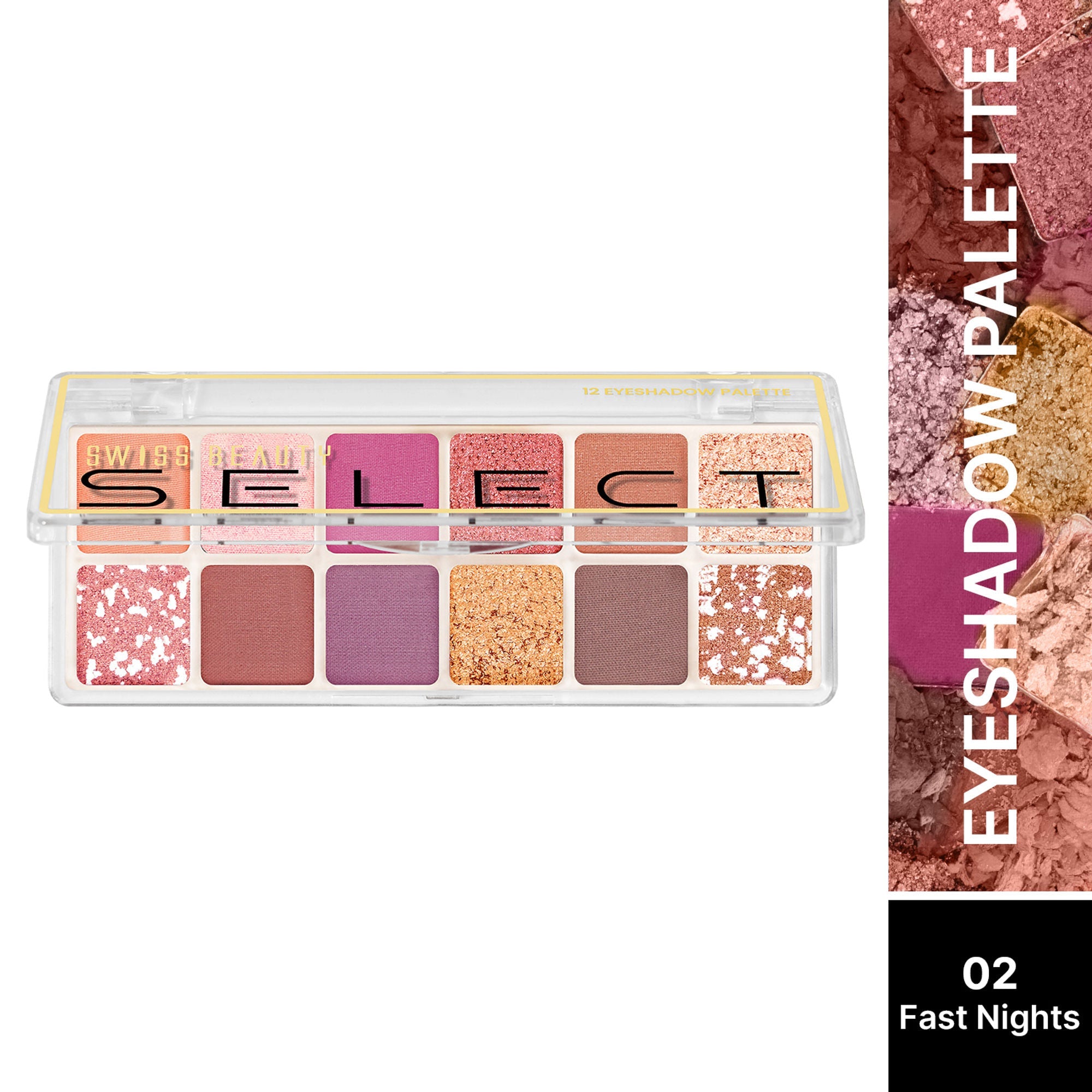 Swiss Beauty Select Eyeshadow Palette - 2 Fast Nights | Grocsy