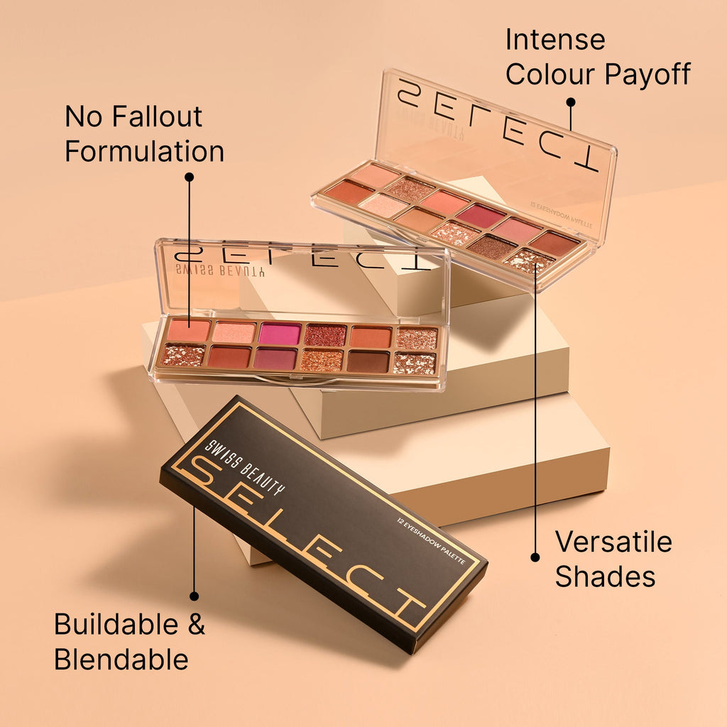 Swiss Beauty Select Eyeshadow Palette - 2 Fast Nights | Grocsy