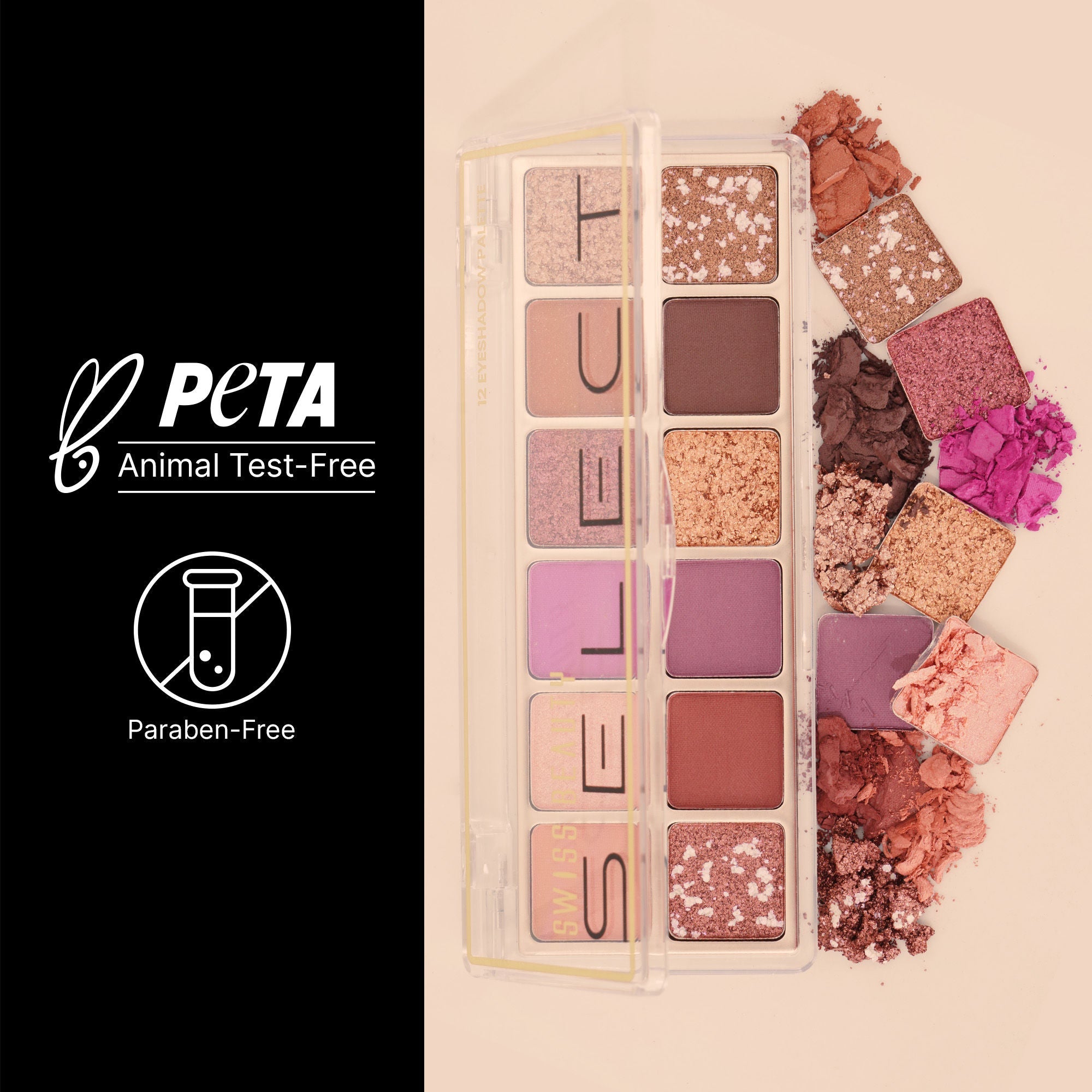 Swiss Beauty Select Eyeshadow Palette - 2 Fast Nights | Grocsy