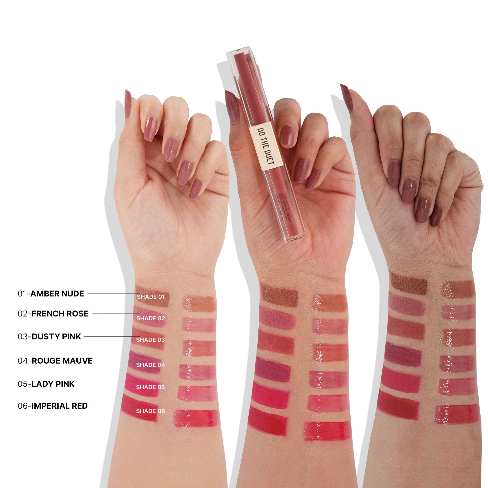 Swiss Beauty Select Do The Duet Lipstick - 2 French Rose | Grocsy