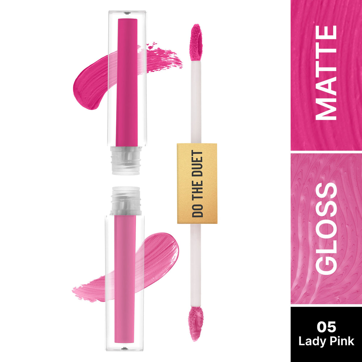 Swiss Beauty Select Do The Duet Lipstick - 5 Lady Pink | Grocsy