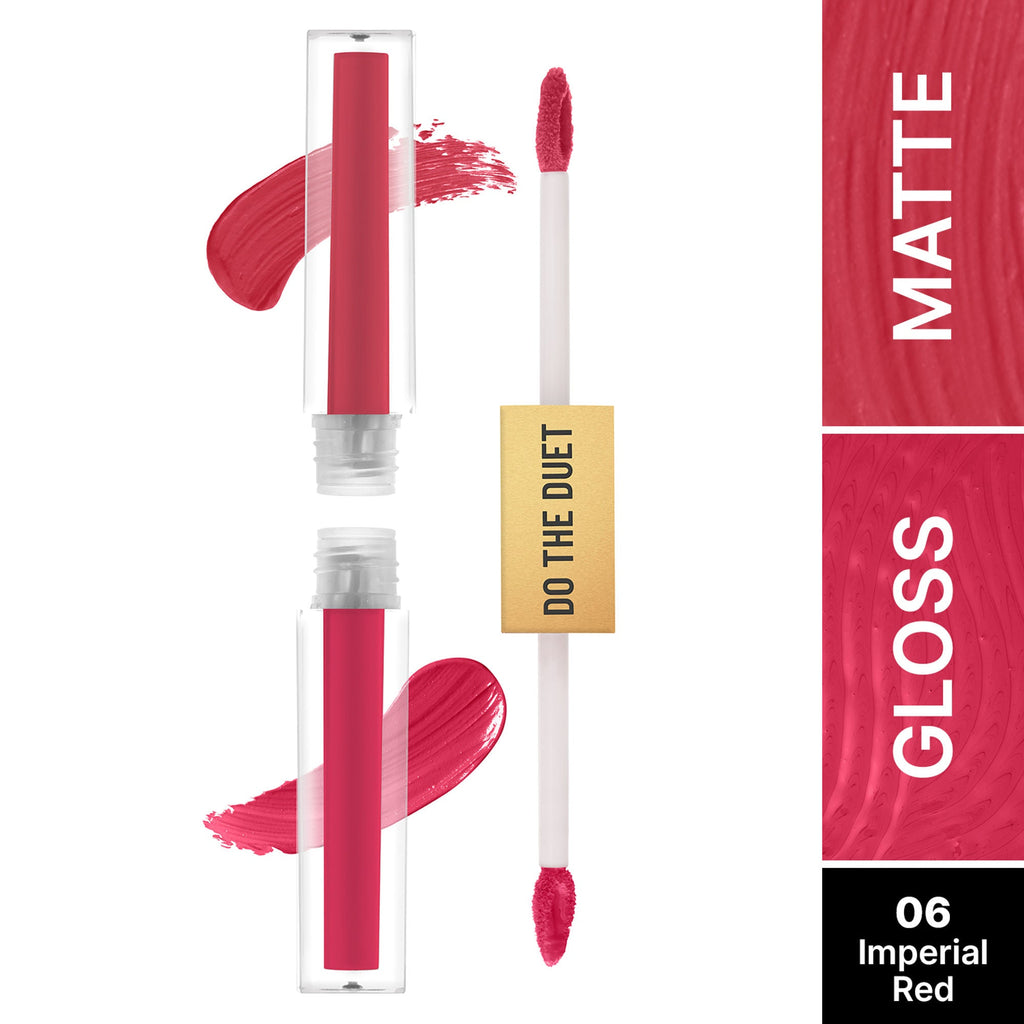 Swiss Beauty Select Do The Duet Lipstick - 6 Imperial Red | Grocsy