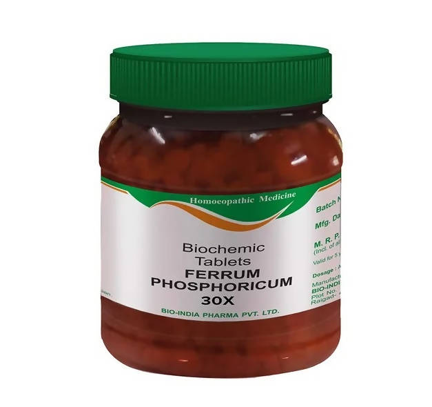 Bio India Homeopathy Ferrum Phosphoricum Biochemic Tablets | Grocsy