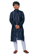 DEIANA'S Casual Designer Kurta Pyjama Set For Boys And kids (Dark Blue) | Grocsy