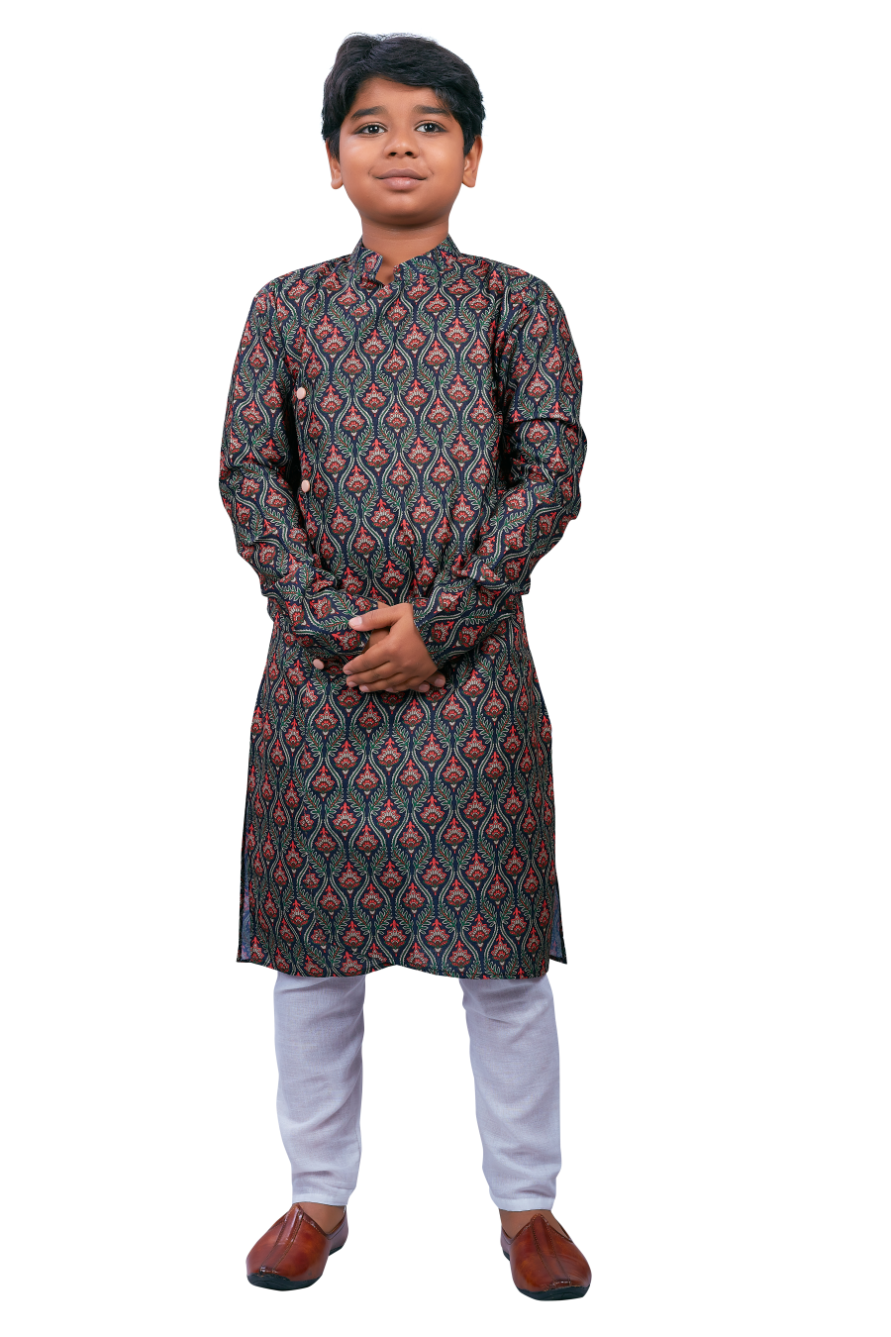 DEIANA'S Casual Designer Kurta Pyjama Set For Boys And kids (Multicolor) | Grocsy