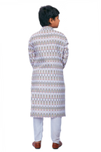 DEIANA'S Casual Designer Kurta Pyjama Set For Boys And kids (White With Multicolor) | Grocsy