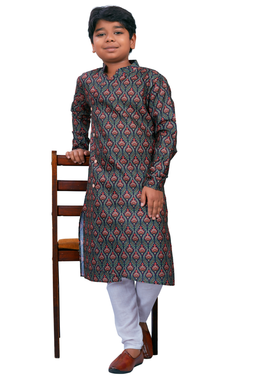 DEIANA'S Casual Designer Kurta Pyjama Set For Boys And kids (Multicolor) | Grocsy