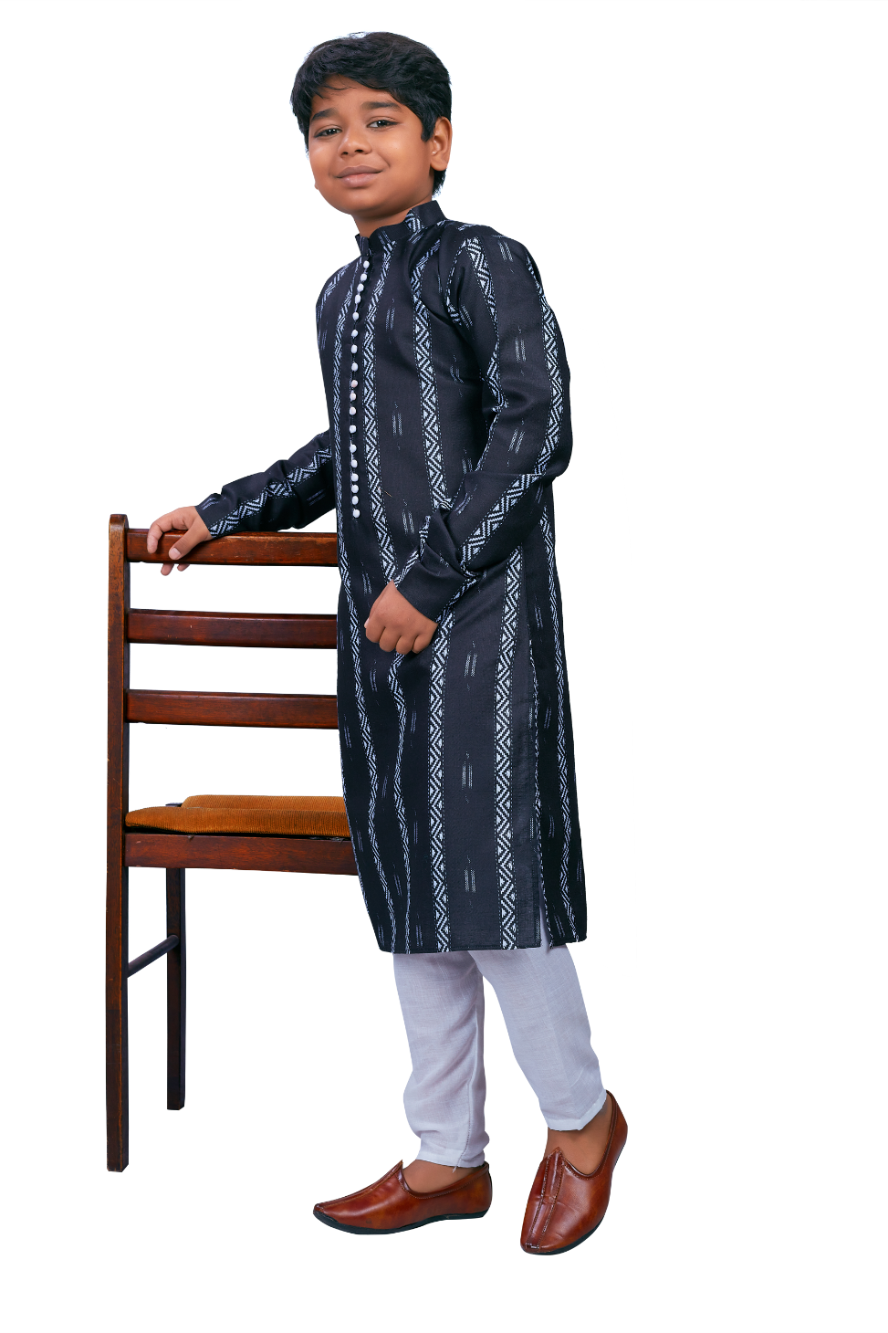 DEIANA'S Casual Designer Kurta Pyjama Set For Boys And kids (Black) | Grocsy