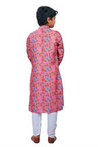 DEIANA'S Casual Designer Kurta Pyjama Set For Boys And kids (Pink With Multicolor) | Grocsy