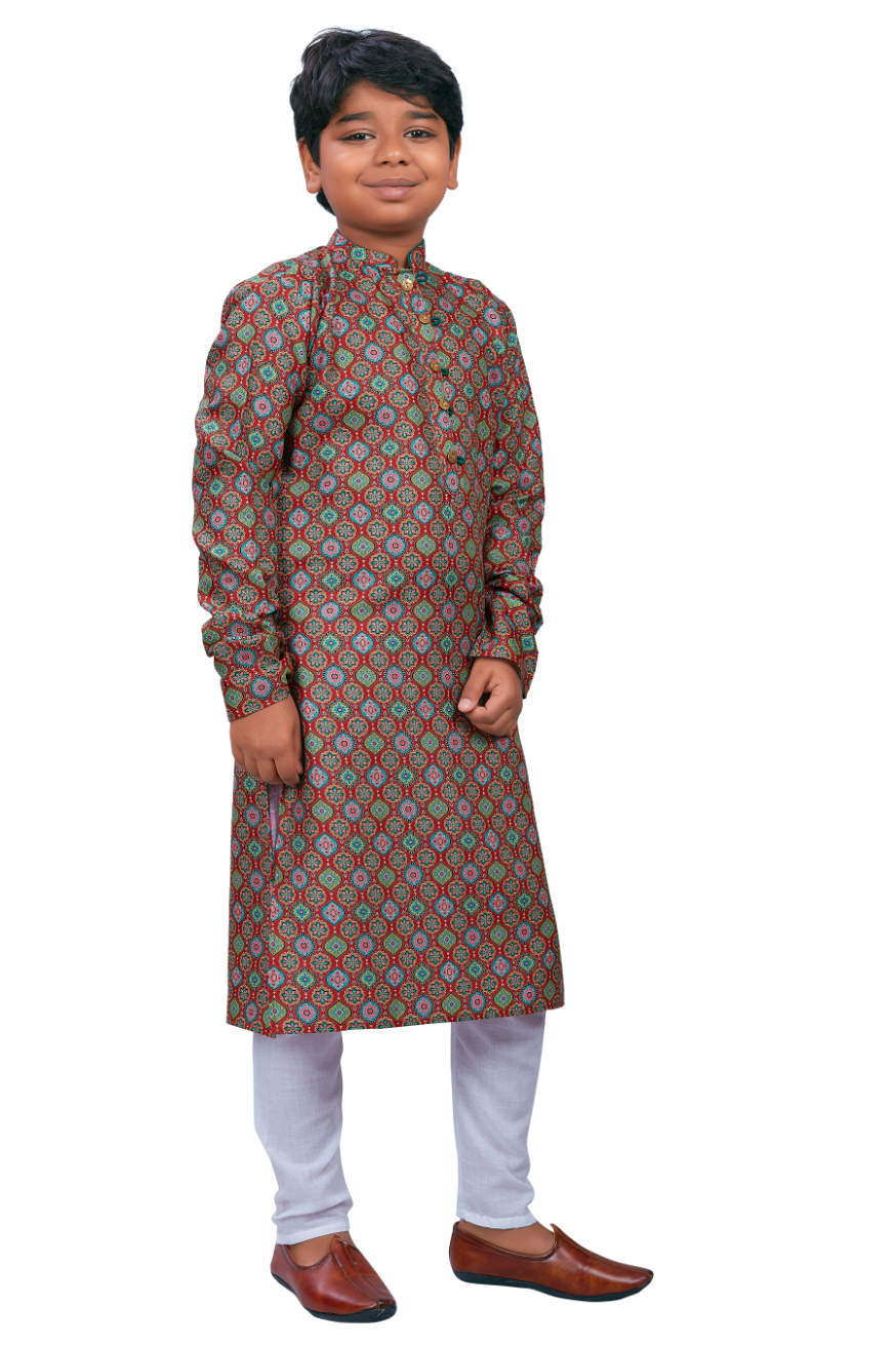 DEIANA'S Casual Designer Kurta Pyjama Set For Boys And kids (Multicolor) | Grocsy