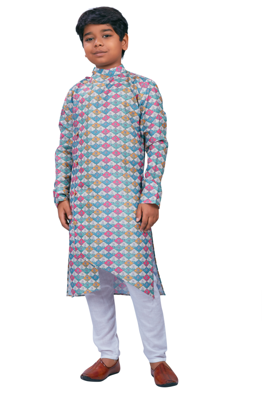 DEIANA'S Casual Designer Kurta Pyjama Set For Boys And kids (Multicolor) | Grocsy