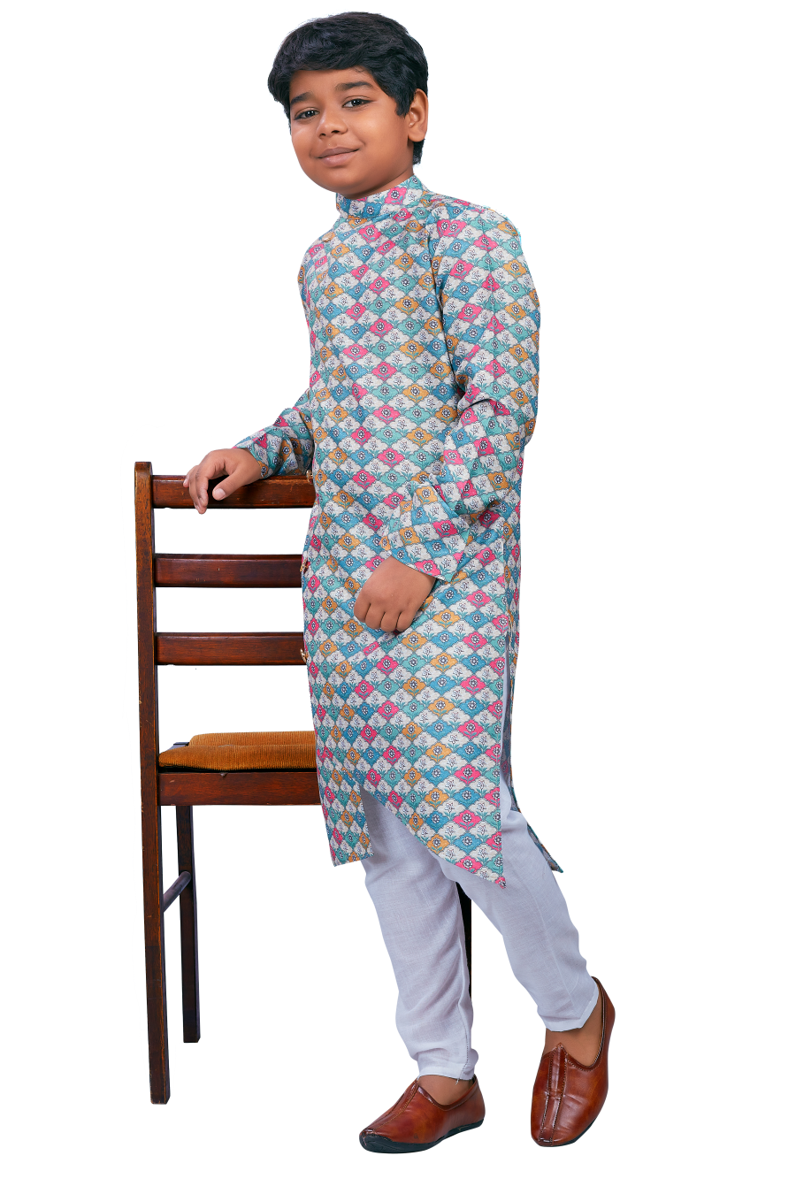 DEIANA'S Casual Designer Kurta Pyjama Set For Boys And kids (Multicolor) | Grocsy