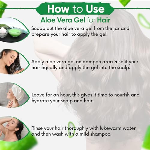 Kazima Aloe Vera Gel Raw - 100% Pure Natural Gel - Ideal for Skin Treatment, Face, Acne Scars, Hair Treatment, Moisturizer & Dark Circles (250 Gram) | Grocsy