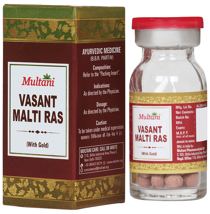 Multani Vasant Malati Ras with Gold Tablet | Grocsy