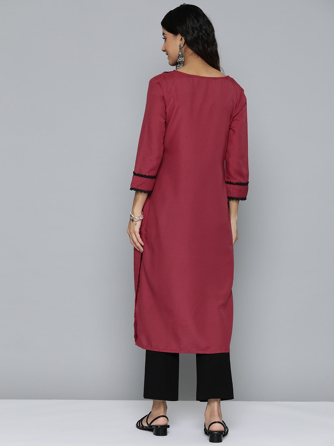 HERE&NOW Women Yoke Design Kurta | Grocsy