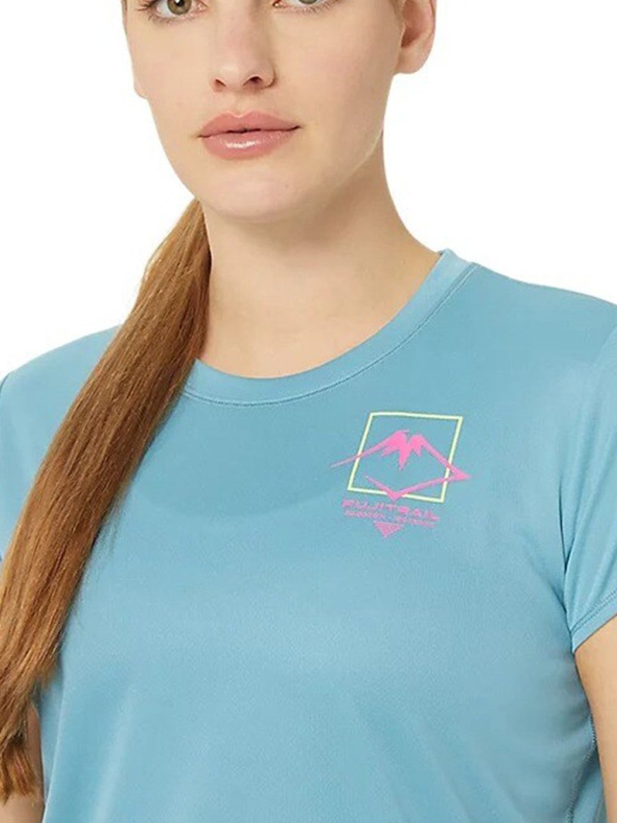 ASICS Fujitrail Logo SS Round Neck T-Shirt | Grocsy