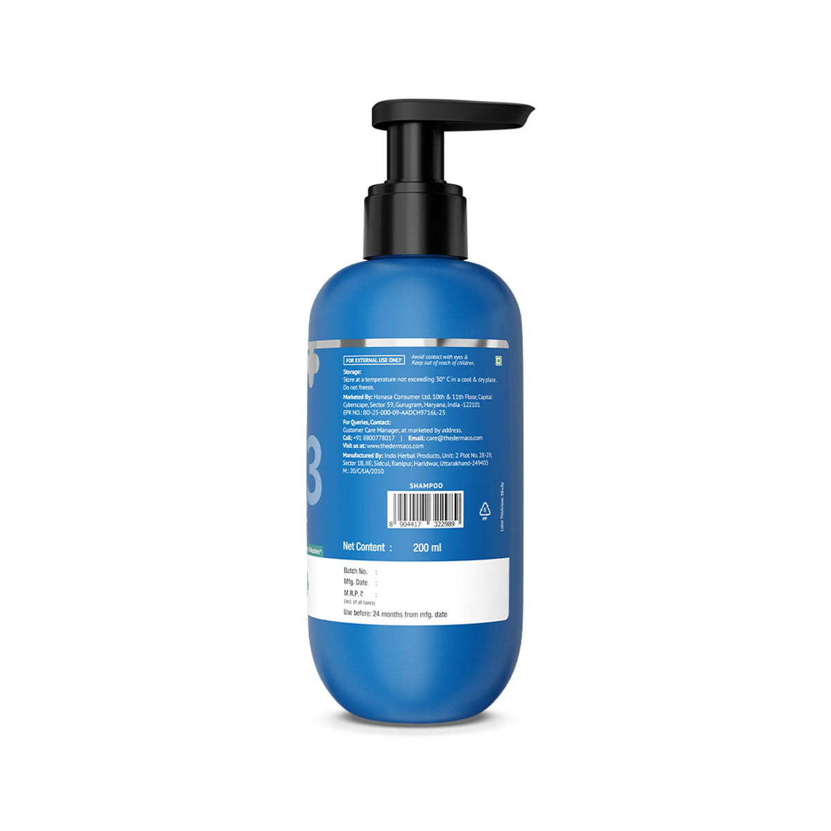 The Derma Co Triple Actives Anti-Dandruff Shampoo | Grocsy
