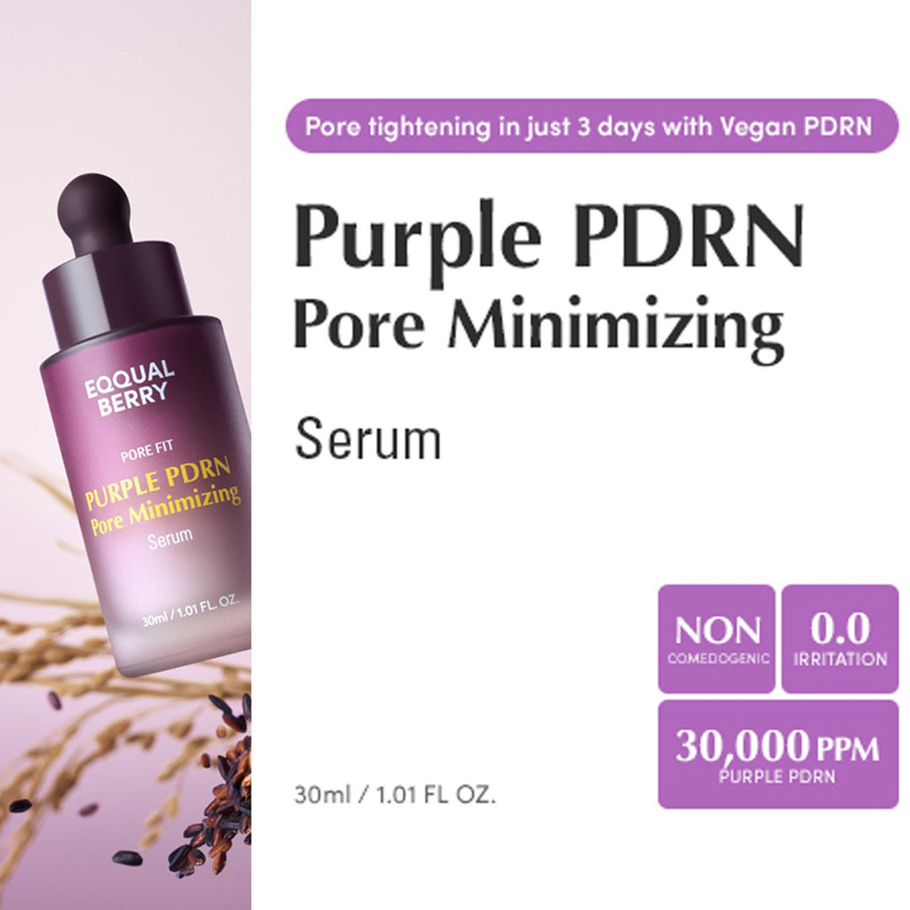 Eqqualberry Purple PDRN Serum – Peptides, Pore Refining & Skin Firming | Grocsy