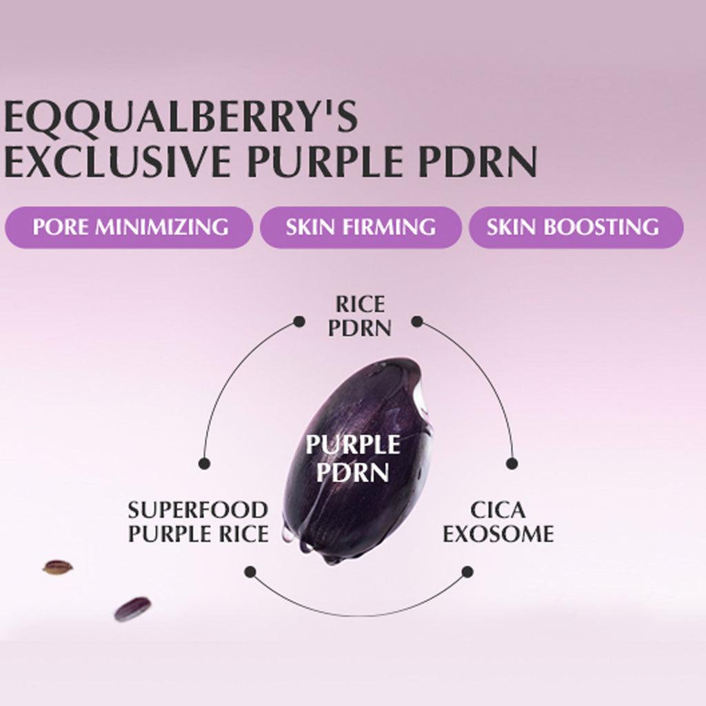 Eqqualberry Purple PDRN Serum – Peptides, Pore Refining & Skin Firming | Grocsy