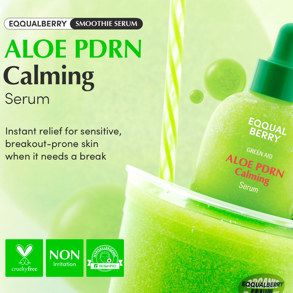 Eqqualberry Aloe PDRN Calming Serum – Cica, Hydrating & Soothing Sensitive Skin | Grocsy