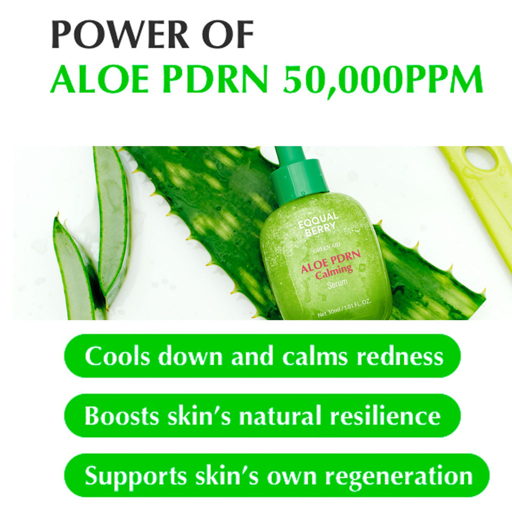 Eqqualberry Aloe PDRN Calming Serum – Cica, Hydrating & Soothing Sensitive Skin | Grocsy