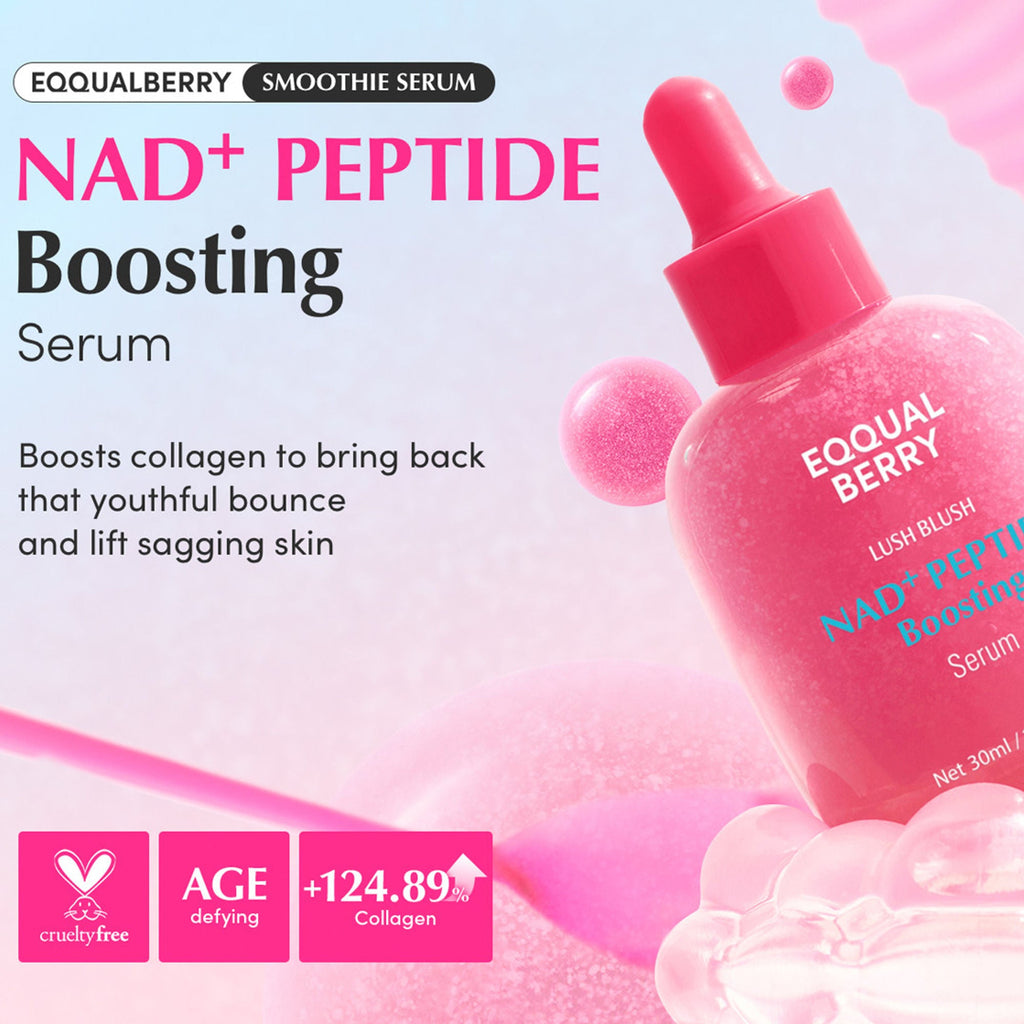 Eqqualberry NAD+ Peptide Boosting Serum – Anti-Aging & Plumping Effect | Grocsy