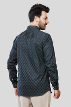Jonesburg Men's Printed Slim Fit Formal Shirt | Grocsy