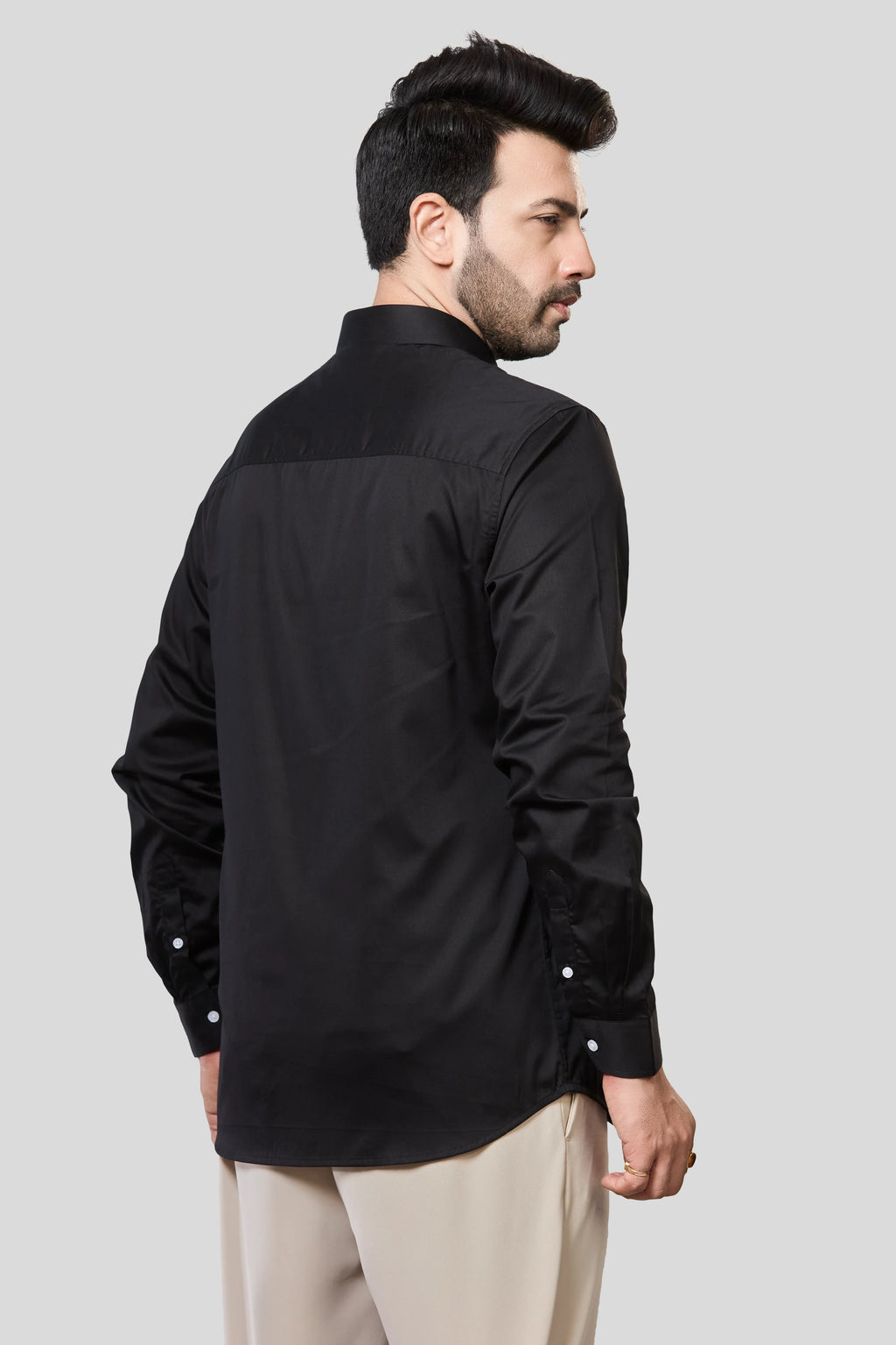 Jonesburg Men's Solid Slim Fit Formal Shirt | Grocsy