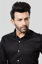 Jonesburg Men's Solid Slim Fit Formal Shirt | Grocsy
