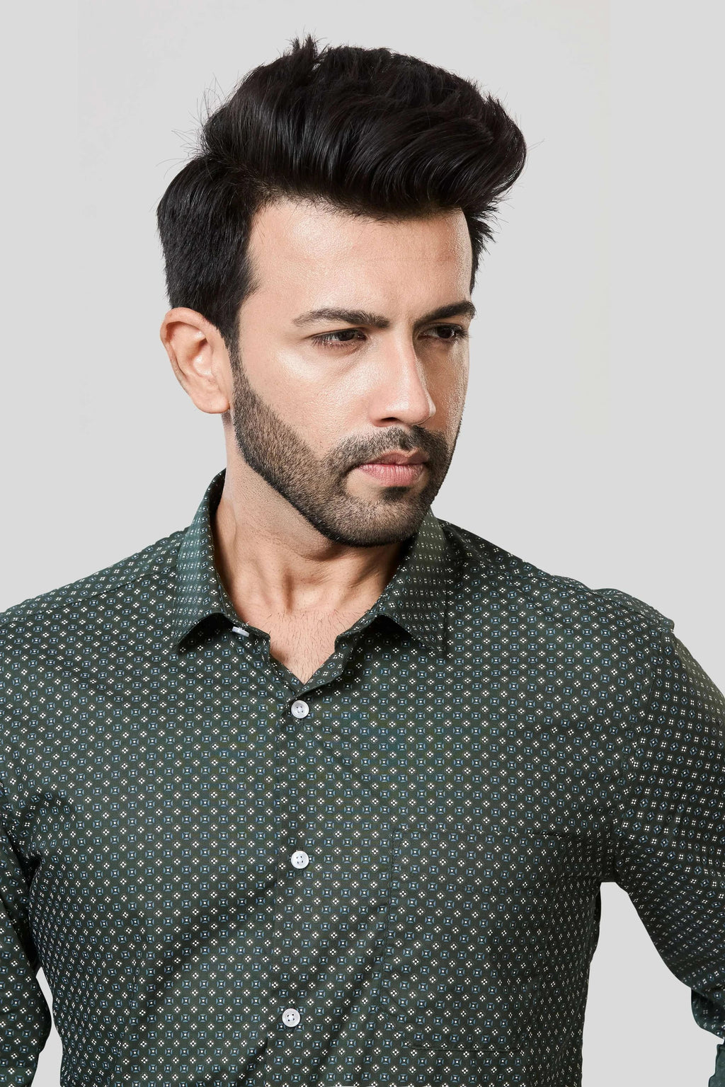 Jonesburg Men's Printed Slim Fit Formal Shirt | Grocsy