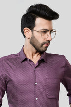 Jonesburg Men's Printed Slim Fit Formal Shirt | Grocsy
