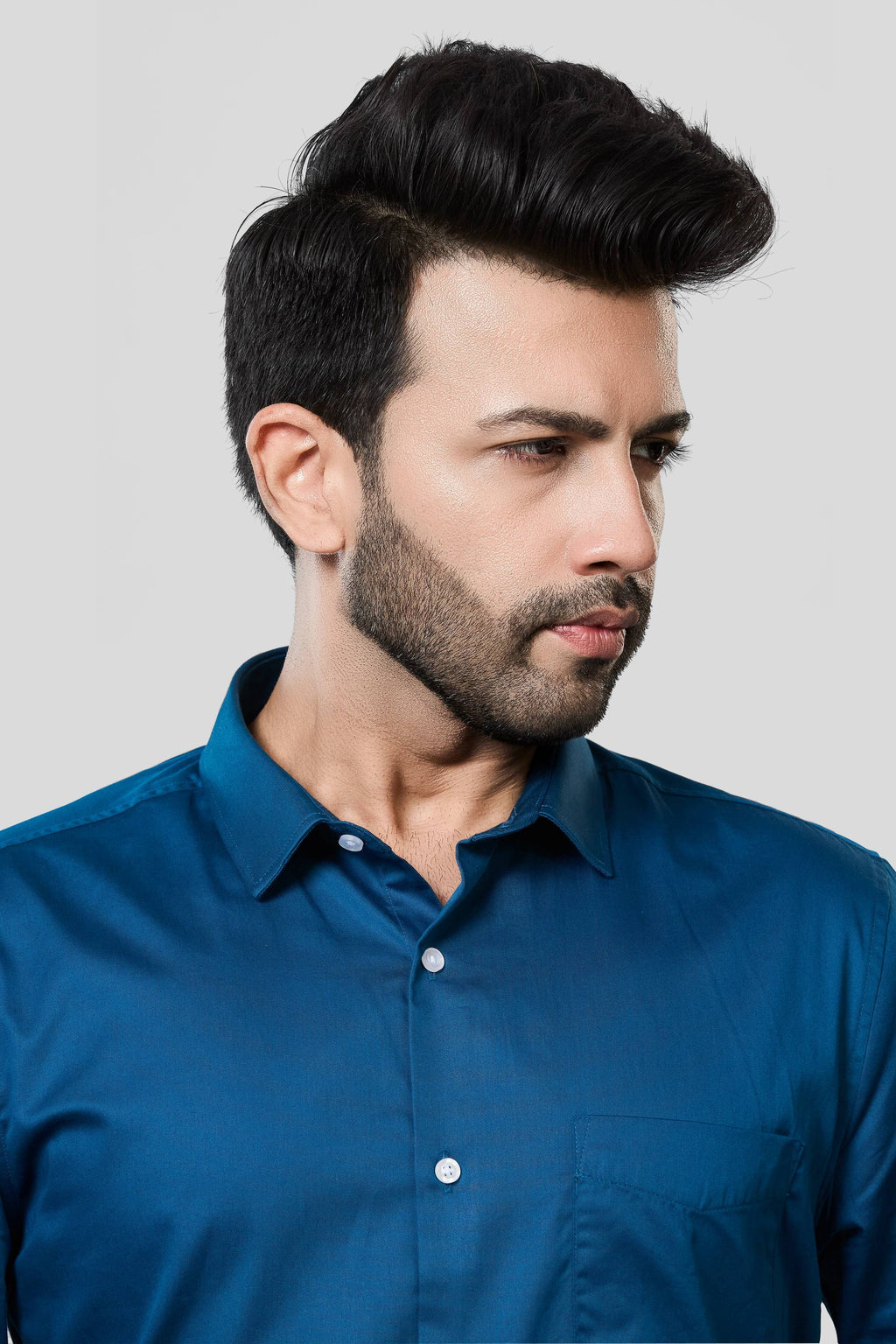 Jonesburg Men's Solid Slim Fit Formal Shirt | Grocsy