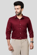 Jonesburg Men's Solid Slim Fit Formal Shirt | Grocsy