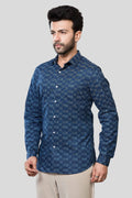 Jonesburg Men's Printed Slim Fit Formal Shirt | Grocsy