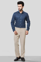 Jonesburg Men's Printed Slim Fit Formal Shirt | Grocsy