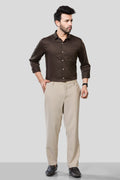 Jonesburg Men's Solid Slim Fit Formal Shirt | Grocsy