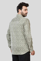 Jonesburg Men's Printed Slim Fit Formal Shirt | Grocsy