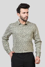 Jonesburg Men's Printed Slim Fit Formal Shirt | Grocsy