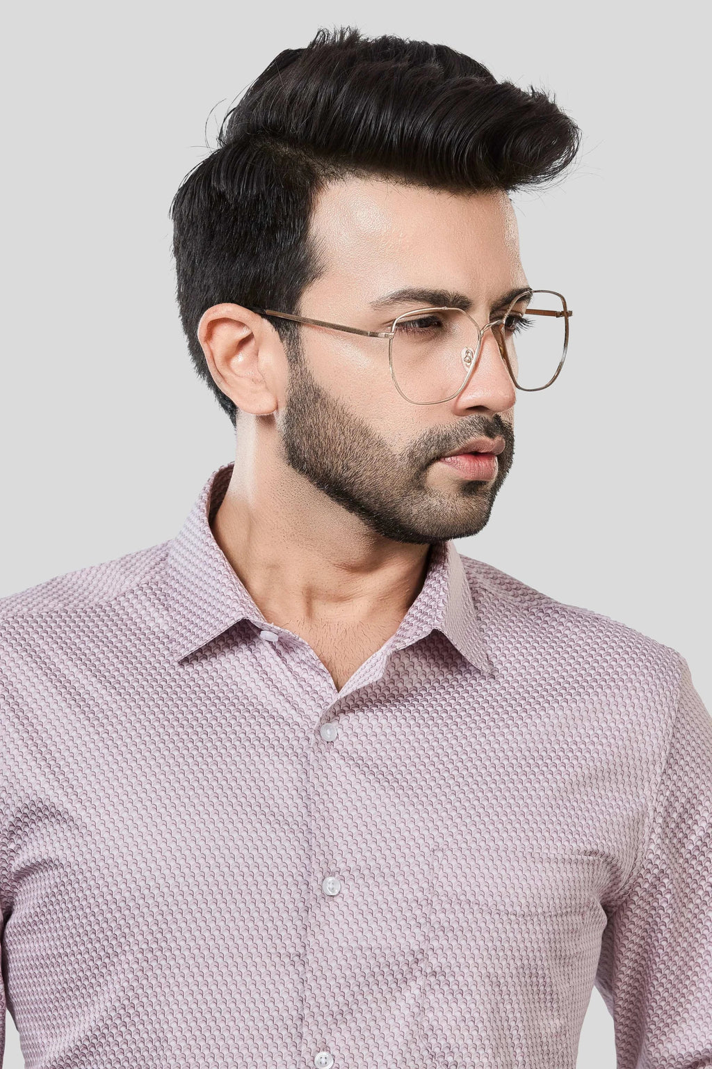 Jonesburg Men's Printed Slim Fit Formal Shirt | Grocsy